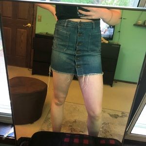 Urban Outfitters BDS Button-Up Denim Skirt